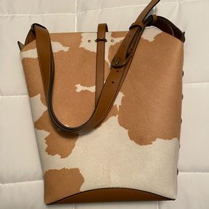 Rowan Genuine Calf Hair Bucket Bag